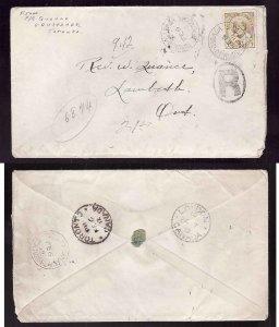 Canada-cover #2819c - 7c KEVII reg'd-York Cnty-Toronto Canada,Station F ...