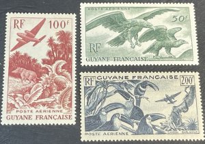 FRENCH GUIANA # C18-C20-MINT/HINGED--COMPLETE SET--1947