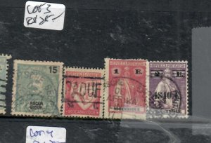 BRITISH EAST AFRICA 4 MOZAMBIQUE STAMPS PAQUEBOT CANCELS  VFU LOT 3  P0321F  H