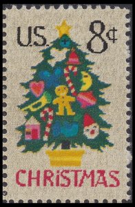 US 1508 Christmas Tree 8c single MNH 1973