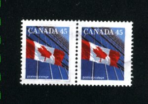 Canada #1362   pair  used VF  PD