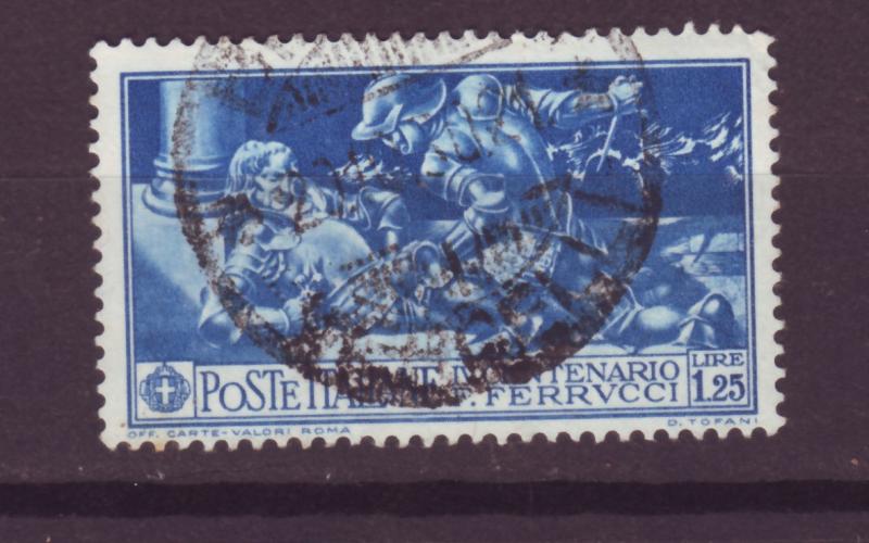 J13958 JLstamps 1930 italy used #245 killing ferrucci