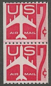 United States  Scott C61  MNH  Line pair