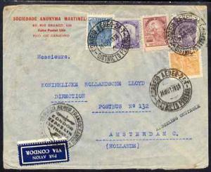 Brazil 1935 Airmail cover to Amsterdam with Zeppelin Cond...