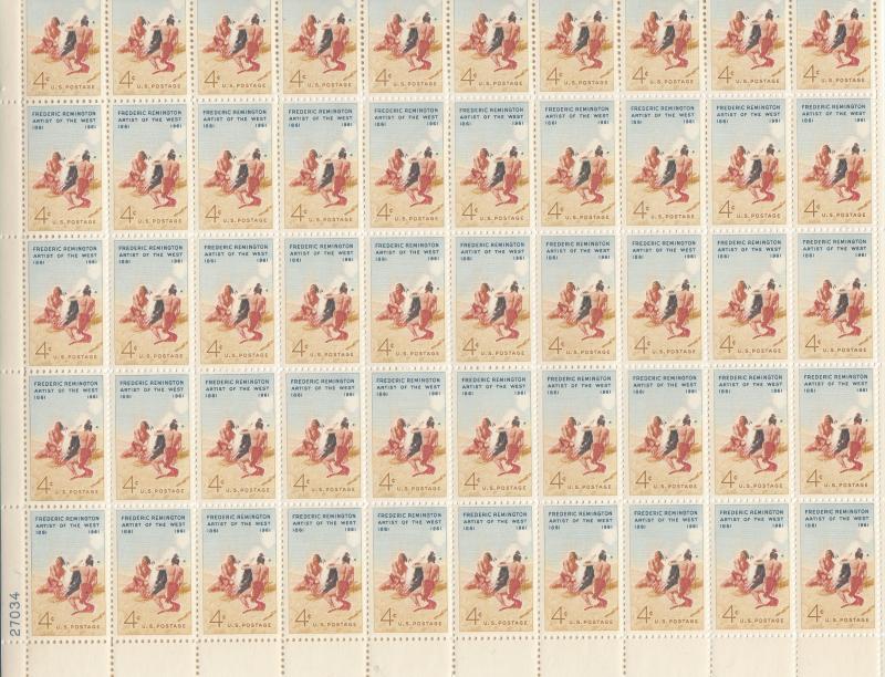 USA - 1961 Smoke Signal  4c complete sheet Sc# 1187 - MNH (1346)