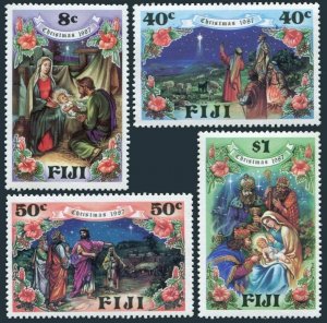 Fiji 579-582,MNH.Michel 573-576. Christmas 1987.Holy Family.