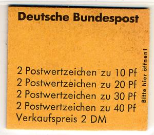 Germany Bund Scott # 1075b, mint nh, stamp booklet Michel # MH18a