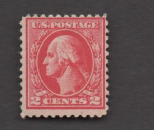Scott # 526 Offset printing  unused  hinged   Washington Franklin issue