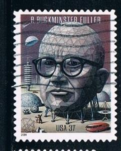 USA 3870: 37c Buckminster Fuller, single, used, VF