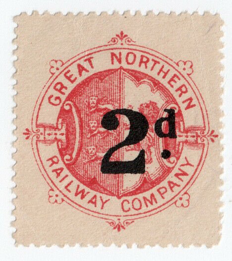 (I.B) Great Northern Railway : Parcel Stamp 2d