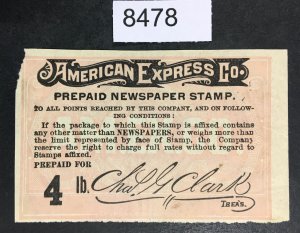 US STAMPS # 1g AMERICAN EXPRESS LABELS CV. $ LOT #8478
