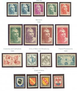 France #548-565 Mint (NH) Single (Complete Set)