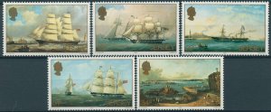 Jersey 1985 MNH Art Stamps Philip John Ouless Paintings Ships Nautical 5v Set 