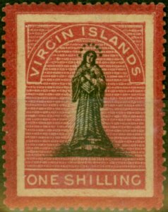 Virgin Islands 1867 1s Black & Rose-Carmine SG19 Good to Fine MM (2)