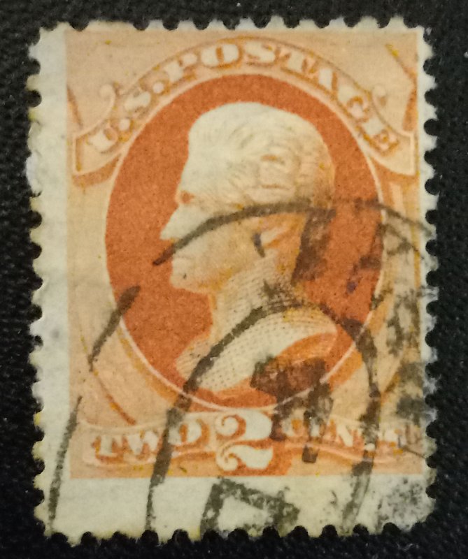 US Scott #178 Used 2c Vermilion 1875