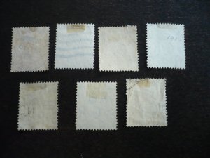 Stamps - Great Britain - Scott# 160-166 - Used Part Set of 7 Stamps