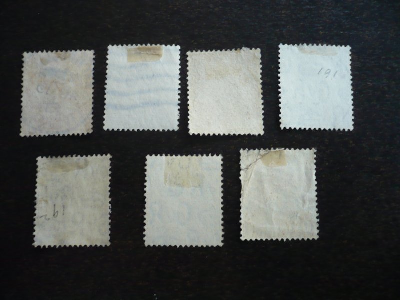 Stamps - Great Britain - Scott# 160-166 - Used Part Set of 7 Stamps