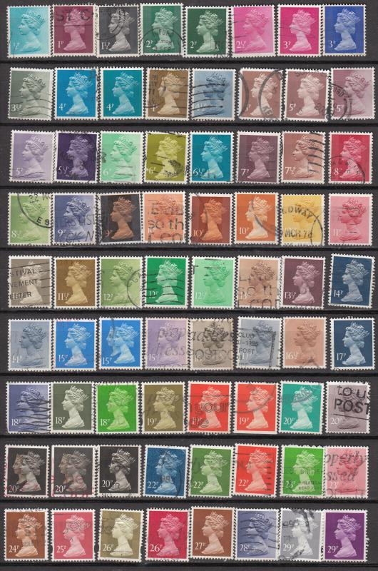 Great Britain - Mashins stamp lot - (1709)