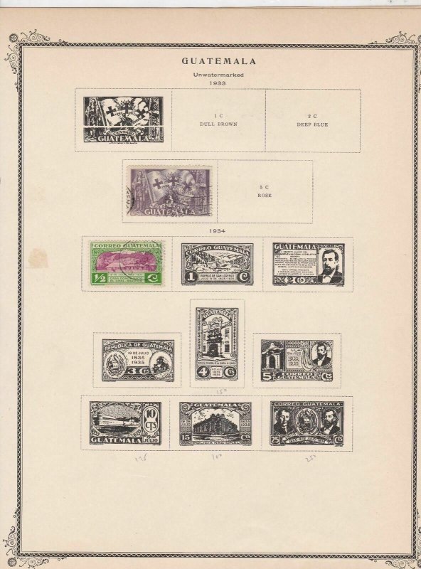 guatemala stamps page ref 17219