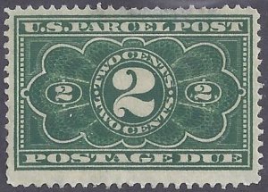 US Scott #JQ2 Mint Hinged OG F-VF