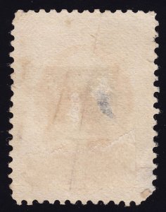 US Scott 214 Used 3 cents Washington Vermillion 1887 Lot AC5001 bhmstamps