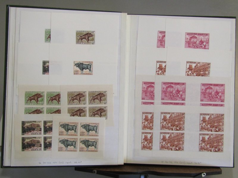 LAOS IMPRIMERIE - Proof sheets issued in Paris of - 45215