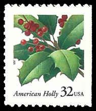 PCBstamps  US #3177 Bk Sgl 32c American Holly, MNH, (6)