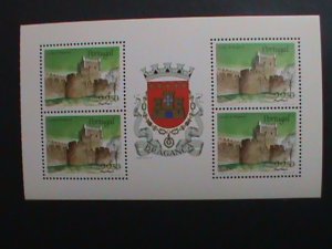 PORTUGAL - BRAGANCA CASTLE WITH LOCO ARMS MNH S/S VF- WE SHIP TO WORLD WIDE
