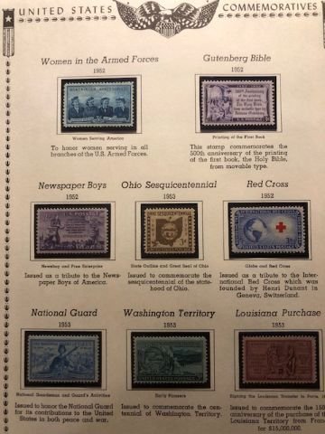 US 1949 thru 1953 Commemoratives OGNH - See Description