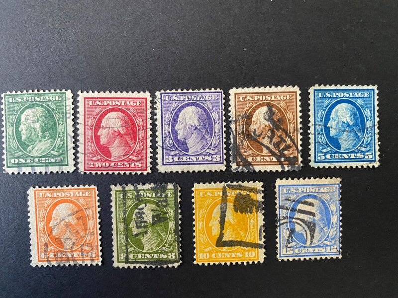 US Stamps-SC# 374 - 382 - Used - CV $49.00 