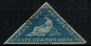 Cape of Good Hope #4  CV $85.00  XF+ stamp, great margins