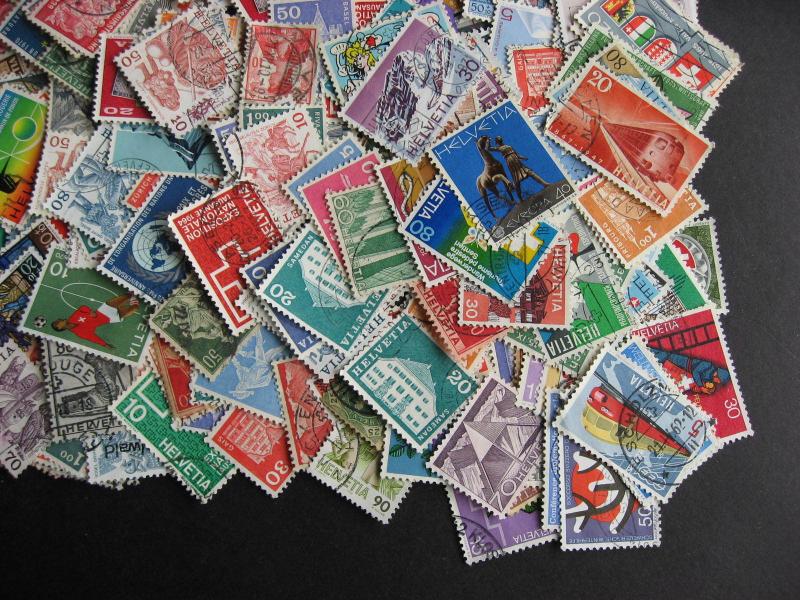 Hoard breakup mixture 400 commoner SWITZERLAND! Duplicates & mixed condition