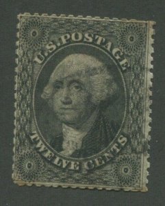 1857 United States Postage Stamp #36 Used F/VF Light Postal Canceled