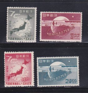 Japan 474-477 Set MNH UPU (B)