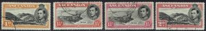 ASCENSION ISLAND 1938 KGVI PICTORIAL RANGE TO 2D PERF 14 USED