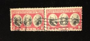 US Sc 703 Used Vert.Pair F-VF