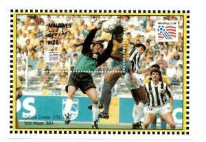 Maldives 1993 - FIFA World Cup, Gabelo Conejo - Souvenir Sheet - Sc 1951 - MNH