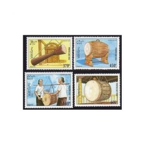 Laos 1188-1191,MNH.Michel 1428-1431. Drums 1994.