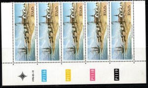 SOUTH AFRICA SG439 1977 CENTENARY OF ANNEXATION OF WALVIS BLOCK OF 5 MNH