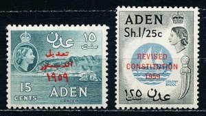 Aden #63-64  Set of 2 MH