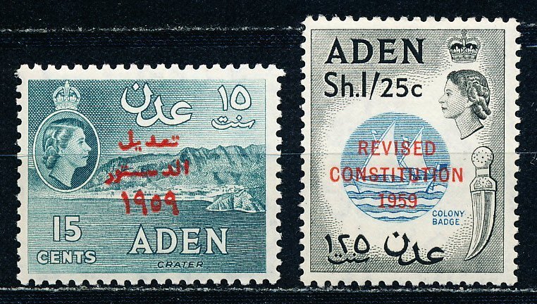 Aden #63-64  Set of 2 MH