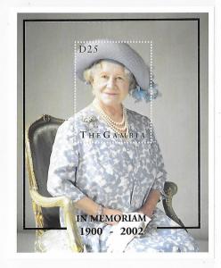 Gambia 1995 Queen Mother 95th Birthday S/S MNH C3