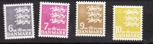 J26544  jlstamps 1972-8 denmark hv,s of set mmh #503-6 state seal