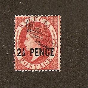 St. Lucia  Scott #17 Used Scott CV $26.00