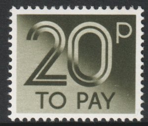 GB Scott J98 - SG D96, 1982 Postage Due 20p To Pay MH*