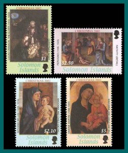 Solomon Islands 2002 Christmas, Paintings, MNH 953-956,SG1037-1040