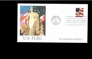 2002 First day Cover USA Flag Washington DC