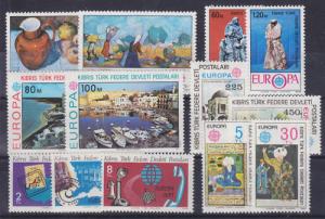 Turkish Northern Cyprus Sc 26/418 MNH. 1975-96 EUROPA