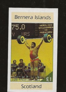 GB local Bernera Scotland 1984 Olympics miniature sheet MNH