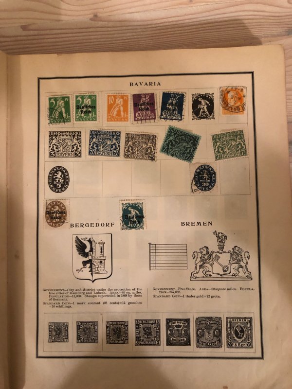 Modern Stamp Album Circa 1921
